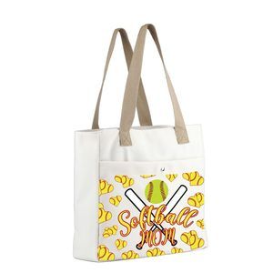 Softball Mom Tote Bag - Team Gifts Softball Lovers - Beach Bag - Sports >:)